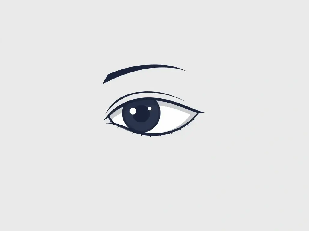 A minimalist icon representing self-awareness, such as a stylized eye or a person looking inward, set against a clean, professional background.