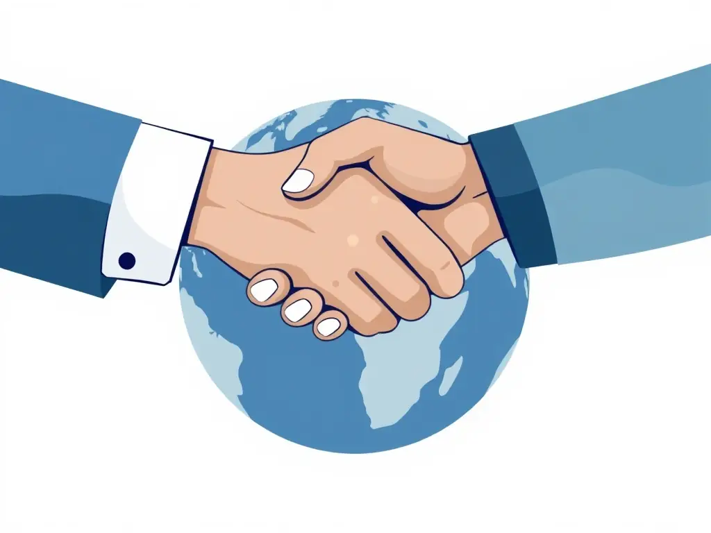A minimalist icon representing communication and leadership, such as two people connecting or a stylized leader figure, set against a clean, professional background.