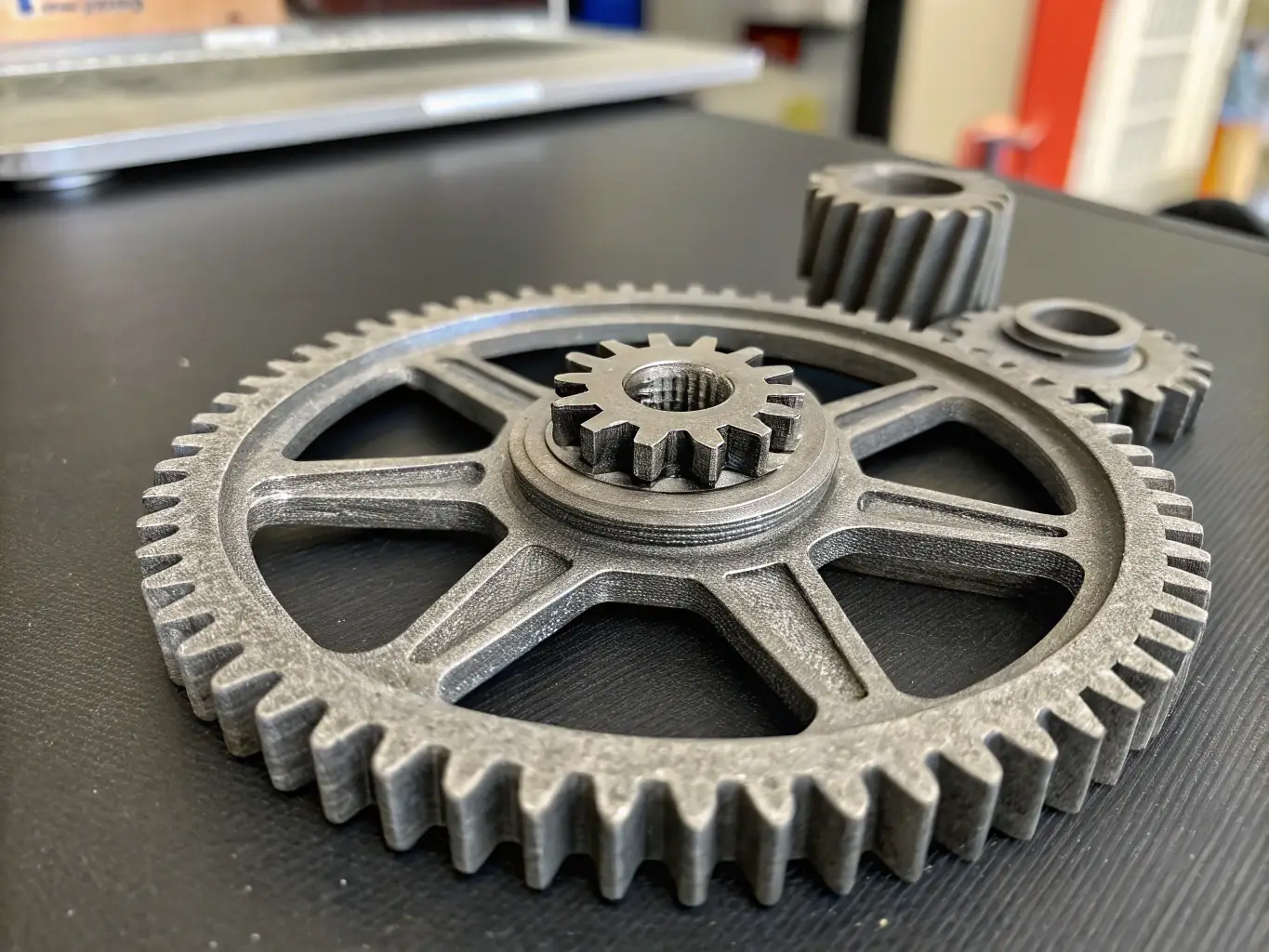 A clean visual of interconnected gears or a system diagram, representing the building of habits and routines. The color palette is consistent with the overall minimalist style of the website.
